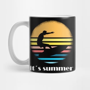 Surfing girl is the best windsurfing Mug